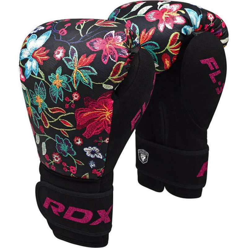 Боксерські рукавиці RDX FL-3 FLORAL BLACK-12 унцій 