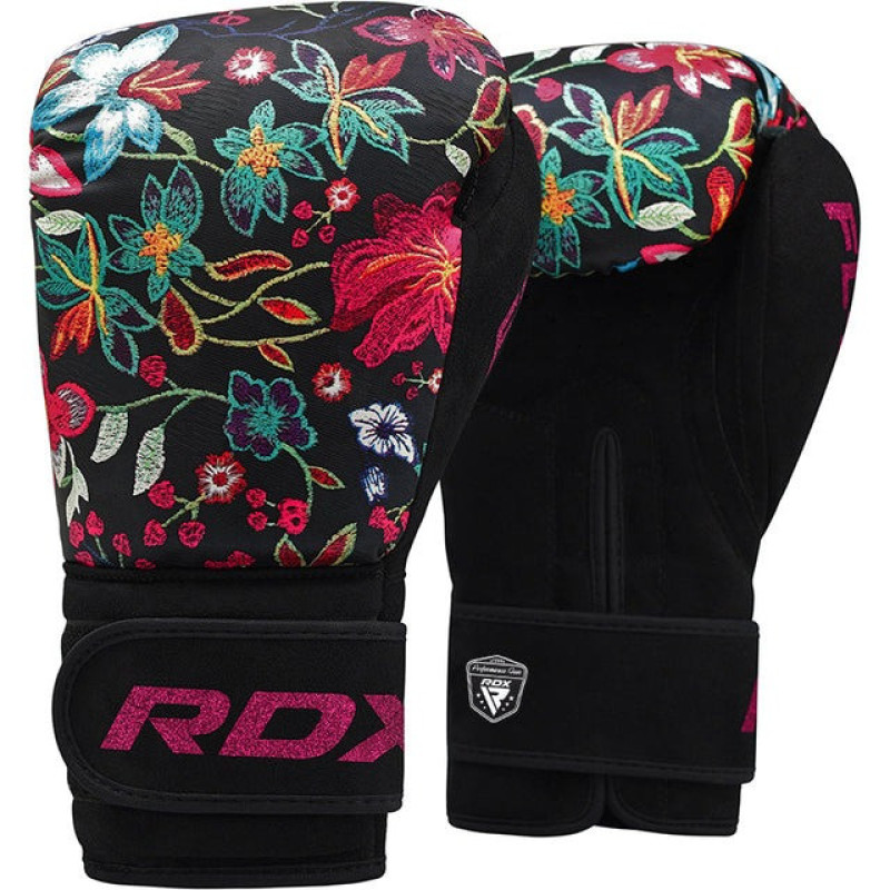 Боксерські рукавиці RDX FL-3 FLORAL BLACK-12 унцій 