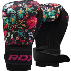Боксерские перчатки RDX FL-3 FLORAL BLACK-12 унций