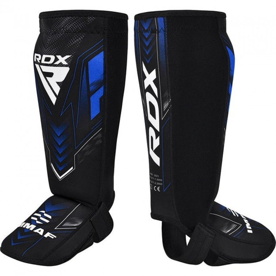 Захист для гомілок та стоп RDX NEOPRENE SHIN INSTEP IMMAF-1-BLUE-L