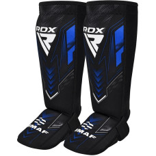 Защита голеней и стоп RDX NEOPRENE SHIN INSTEP IMMAF-1-BLUE-L
