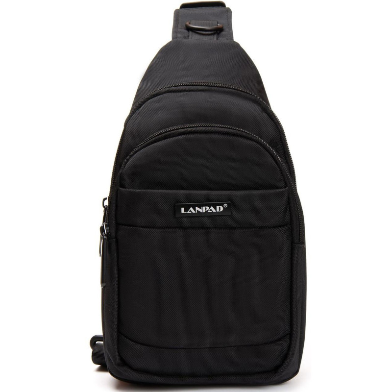 Сумка слинг Lanpad тканевая, черный