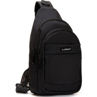 Сумка слинг Lanpad тканевая, черный