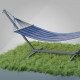 Стійка для гамака + Двомісний гамак з планкою RIO XXL синій 200х150 WCG