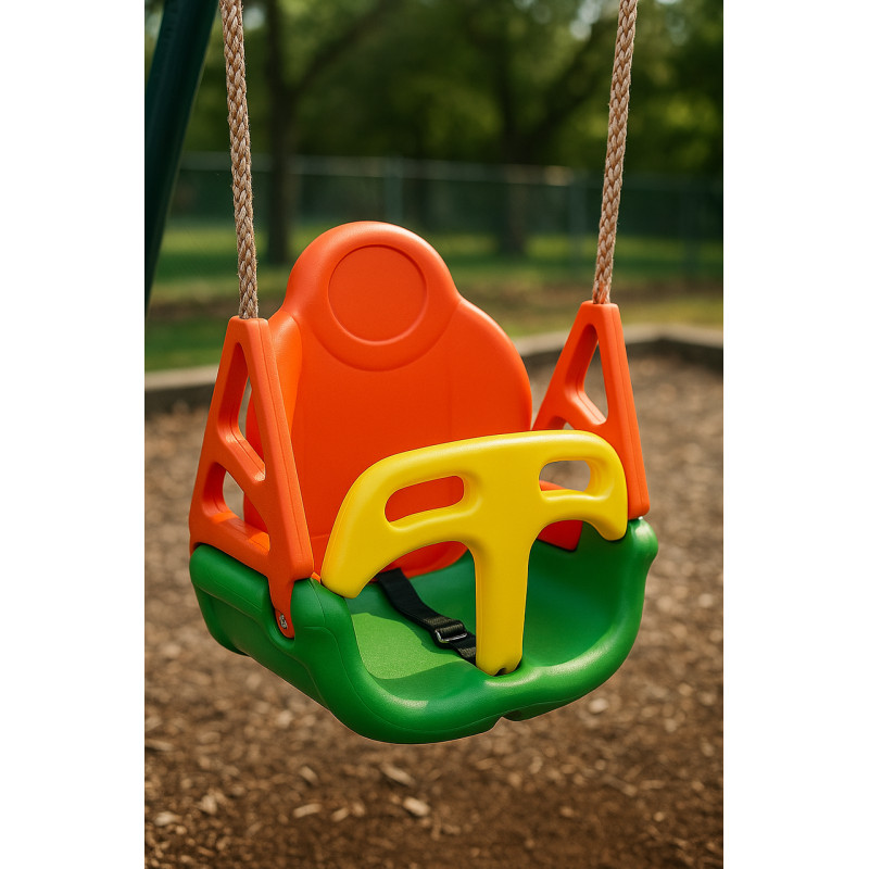 Гойдалка - трансформер WCG SUPER GROW 3в1 дитяча пластикова розбірна для дитячого майданчика