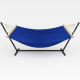 Монотонний гамак з планкою WISH синій двомісний XXL 200х150 WCG