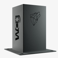 Металлическая опора для бруса (стакан) 100×100 мм с анкерным основанием