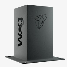 Металлическая опора для бруса (стакан) 100×100 мм с анкерным основанием