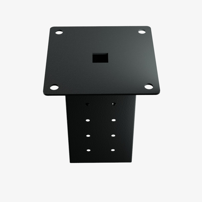 Металлическая опора для бруса (стакан) 100×100 мм с анкерным основанием