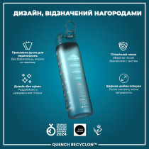 Пляшка для води ION8 1000 мл. BPA Free, Times To Drink, (ЕКО пляшка) BPA Free, Teal & Blue Пляшка для води ION8 1000 мл. BPA Free, Times To Drink, (ЕКО пляшка) BPA Free, Teal & Blue