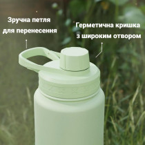 Пляшка для води металева з подвійною вакуумною ізоляцією Bohtal Insulated Bottle 960 ml/32 oz Blue Superman Пляшка для води металева з подвійною вакуумною ізоляцією Bohtal Insulated Bottle 960 ml/32 oz Blue Superman