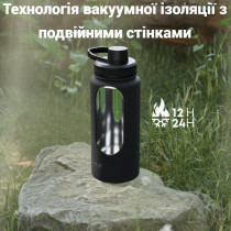 Пляшка для води металева з подвійною вакуумною ізоляцією Bohtal Insulated Bottle 960 ml/32 oz Blue Superman Пляшка для води металева з подвійною вакуумною ізоляцією Bohtal Insulated Bottle 960 ml/32 oz Blue Superman