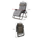 Раскладное кресло шезлонг садовый Zero Gravity WCG R-01 + матрас