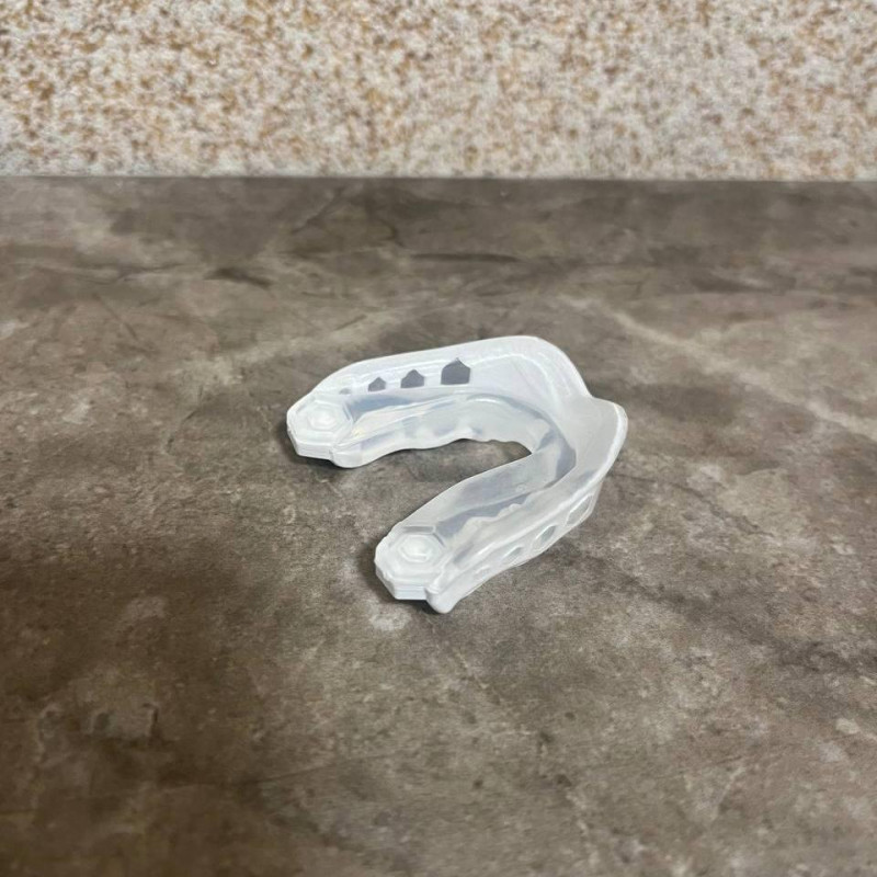 Капа Shock Doctor Gel Max, Взрослая (возраст 11+) White, Посадка: формируется под прикус, Термополимер, Прозрачный