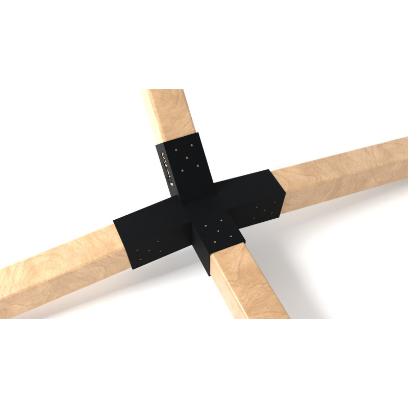 Комплект кронштейнів для гамака з дерев’яних брусів | Металеві з’єднувачі під брус 60×60 мм