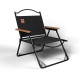 Стул раскладной со спинкой для кемпинга WCG Chill Черный