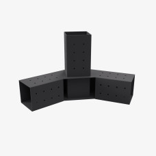 Кронштейн для соединения 3 брусьев 100×100 мм | Соединение 120° (модуль 3 сторон)