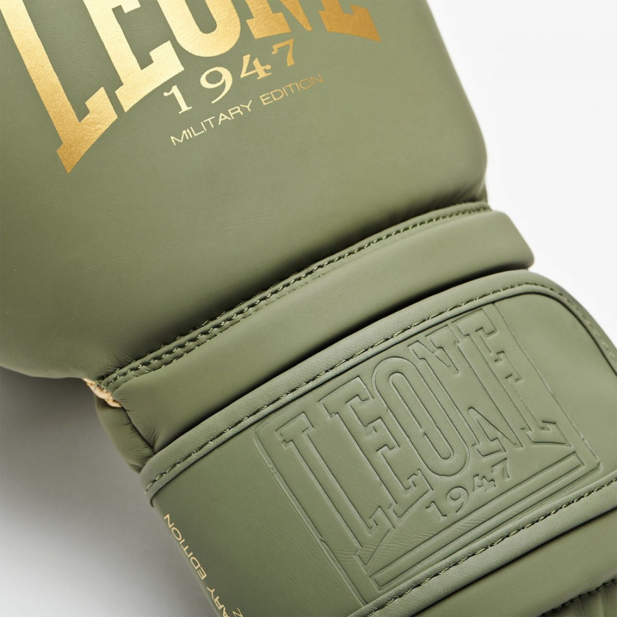 Боксерські рукавиці Leone GN059G MILITARY EDITION Green 10 унцій (капу в комплекті)