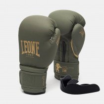 Боксерські рукавиці Leone GN059G MILITARY EDITION Green 10 унцій (капу в комплекті) Боксерські рукавиці Leone GN059G MILITARY EDITION Green 10 унцій (капу в комплекті)