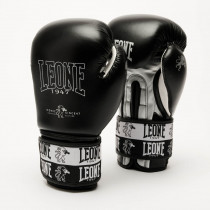 Боксерські рукавиці Leone GN208 ICONIC Black 14 унцій (бинти 4 м. в комплекті) Боксерські рукавиці Leone GN208 ICONIC Black 14 унцій (бинти 4 м. в комплекті)