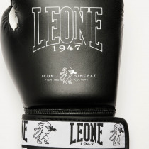 Боксерські рукавиці Leone GN208 ICONIC Black 14 унцій (бинти 4 м. в комплекті) Боксерські рукавиці Leone GN208 ICONIC Black 14 унцій (бинти 4 м. в комплекті)