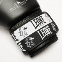 Боксерські рукавиці Leone GN208 ICONIC Black 14 унцій (бинти 4 м. в комплекті) Боксерські рукавиці Leone GN208 ICONIC Black 14 унцій (бинти 4 м. в комплекті)