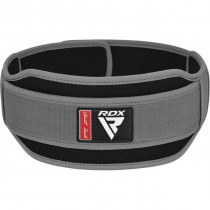 Пояс для важкої атлетики RDX RX5 Double Belt неопреновий Grey L Пояс для важкої атлетики RDX RX5 Double Belt неопреновий Grey L