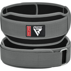 Ремень для тяжелой атлетики RDX RX5 Double Belt неопреновый серый L