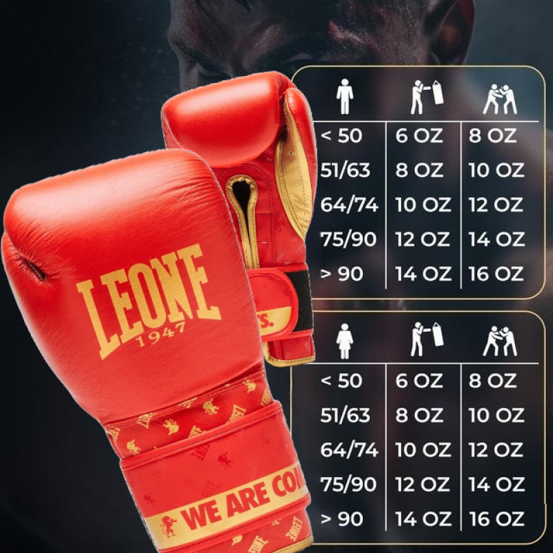 Боксерські рукавиці Leone GN220 DNA Red 12 унцій (бинти 4 м. в комплекті)