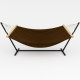 Монотонный гамак с планкой WISH коричневый двухместный XXL 200х150 WCG
