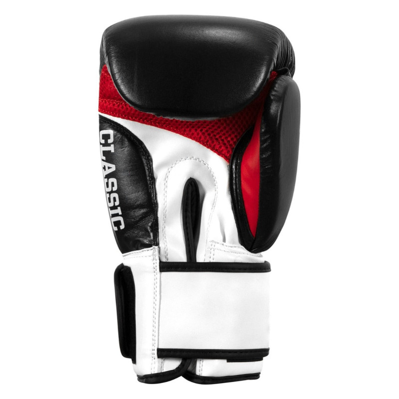 Боксерські рукавиці TITLE Classic Leather 2.0 Black/White/Red M 12 oz