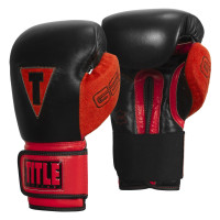 Боксерські рукавиці TITLE Boxing All Heart Bag Gloves 2.0 Black/Red 16 oz