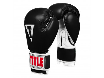Боксерські рукавиці TITLE Classic Pro Style 3.0 Black/White 14 oz