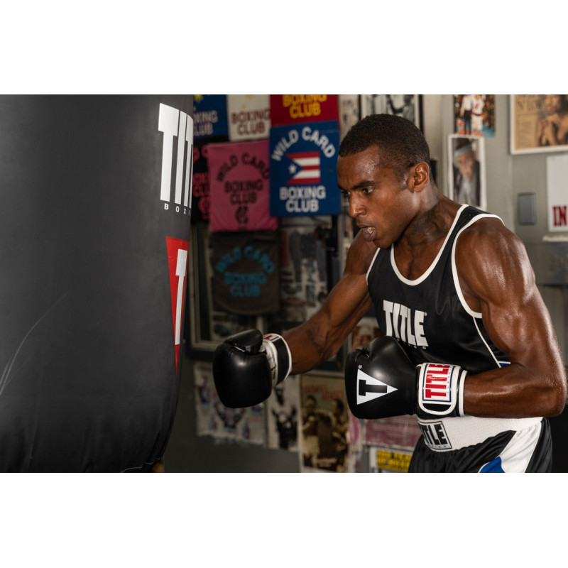 Боксерські рукавиці TITLE Classic Pro Style 3.0 Black/White 14 oz 