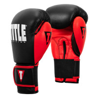Боксерські рукавиці TITLE Boxing Dynamic Strike Black/Red 14 oz