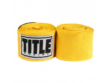 Бинти для боксу TITLE Boxing Select 180" Semi Elastic Mexican Gold (4.5м.)