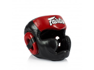 Боксерський шолом Fairtex HG13 Black/Red XL