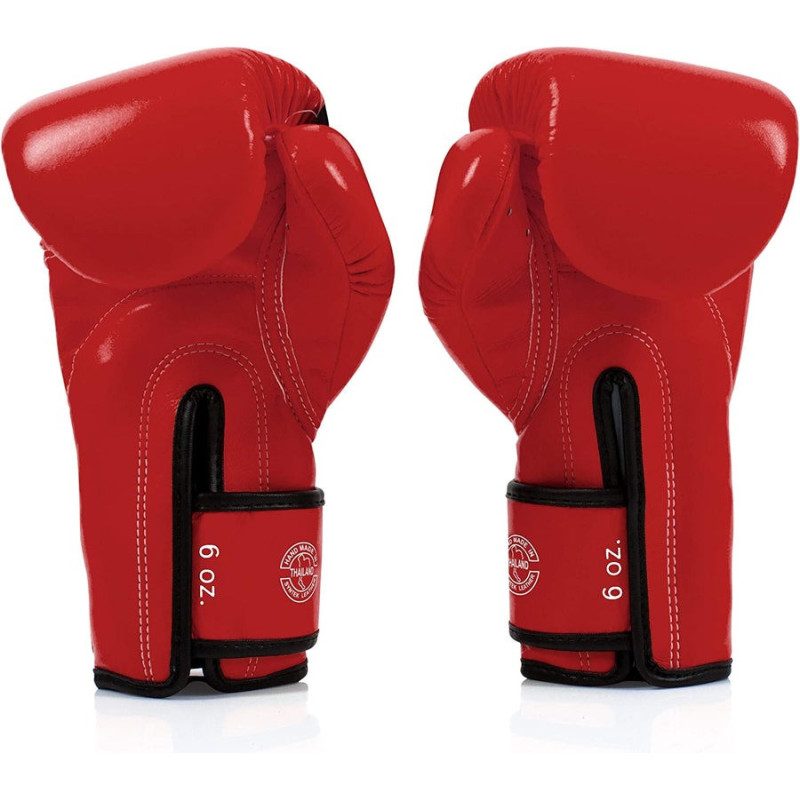 Боксерские перчатки Fairtex BGV14 Red (бинты в комплекте), 14 унций, Микрофибра, Красный