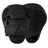 Лапи боксерські PowerPlay 3044 Pro Carbon Ultra Series Чорні PU [пара]
