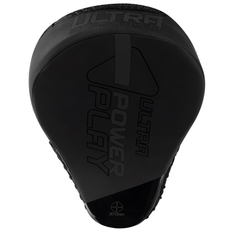 Лапи боксерські PowerPlay 3044 Pro Carbon Ultra Series Чорні PU [пара]
