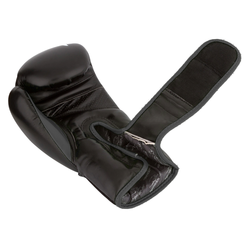 Боксерські рукавиці PowerPlay 3018 Jaguar Чорні 8 унцій