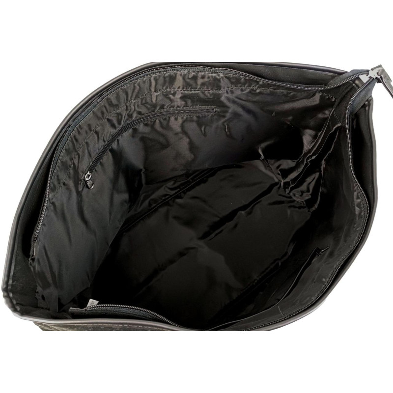 Коттонова дорожня сумка 40L Live in style Weekender чорна 55х35х24 см