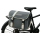 Багажна велосумка з дощовиком - наплічна сумка 2 в 1, 20L Bikemate сіра