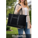 Коттонова дорожня сумка 40L Live in style Weekender чорна 55х35х24 см