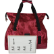 Дорожная сумка, саквояж 25L Wallaby бордовая геометрия
