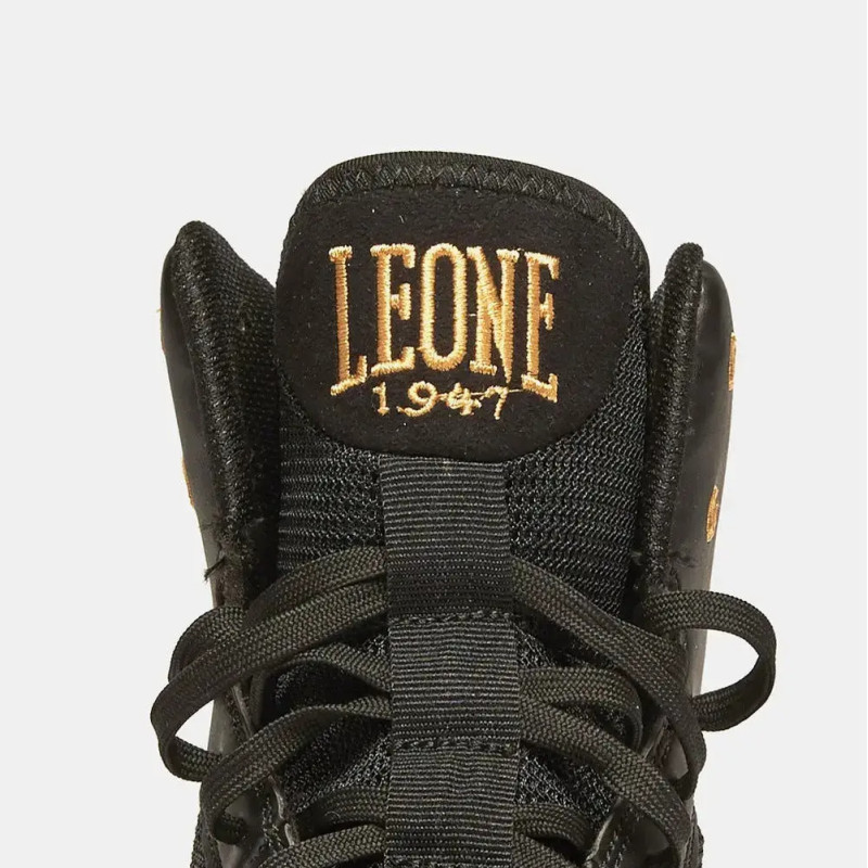 Боксерки (боксерская обувь) Leone CL110 PREMIUM Black, Размер 43, Полиуретан, Черный