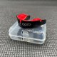Капа OPRO Silver дитяча (вік до 10) Black/Red (art.102503001)