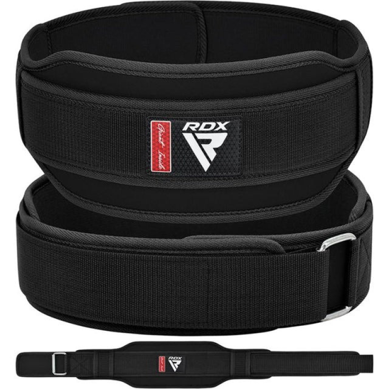 Пояс для важкої атлетики RDX RX5 Double Belt неопреновий Black XL