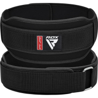 Пояс для важкої атлетики RDX RX5 Double Belt неопреновий Black XL