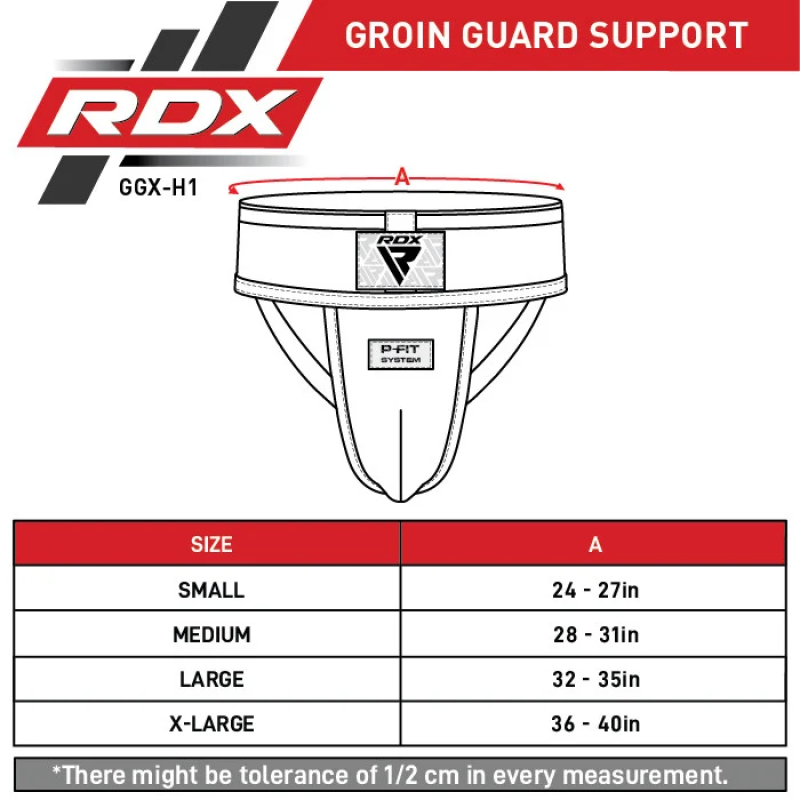 Захист паху RDX H1 Supporter Black Full XL